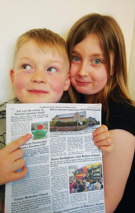 Shauny (aged six) and Sasha (aged eight), pictured with last week’s Journal appeal.
