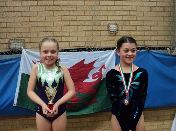 Emily Bevan and Halle Unsworth came first and second in the elite under 11 competition