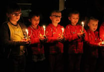 Scouts and guides Christingle service
