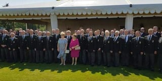 Male voice choir sings at the palace