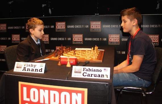 Harrison Postans (left) against his opponent