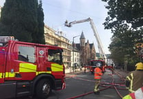 Fire service thanks town for patience in flats blaze