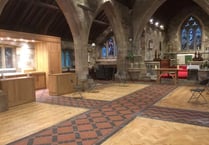 Harvest festival in new church