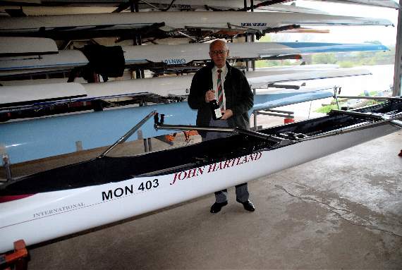 John Hartland pictured at MRC HQ at the naming ceremony for the boat bearing his name