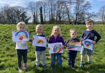 County's children lift spirits with colourful rainbows