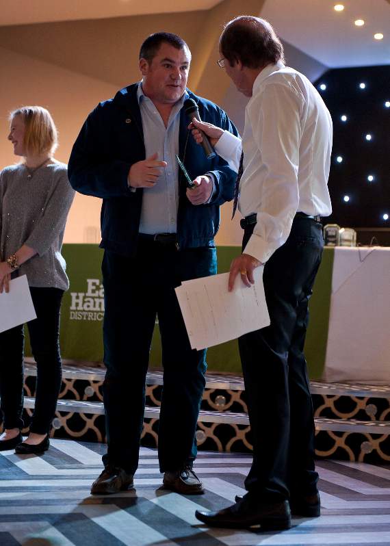 Petersfield Town Football Club manager Ian Saunders won the performance coach award