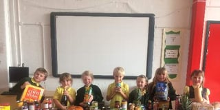 Petersfield infants enjoy a harvest festival and produce sale for charity