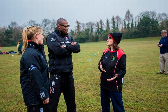 Alton Rugby Club visited by Ugo Monye and Danielle Waterman