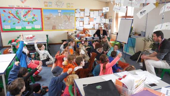Harting pupils enjoyed meeting author David Fuller