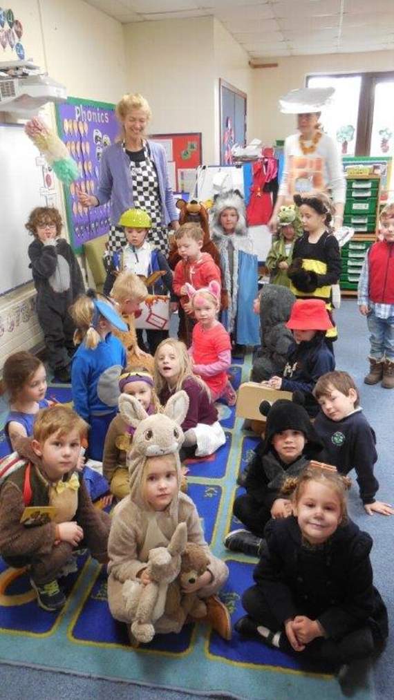 Pupils at Harting school pupils dressed for 'Bear Book Day.'