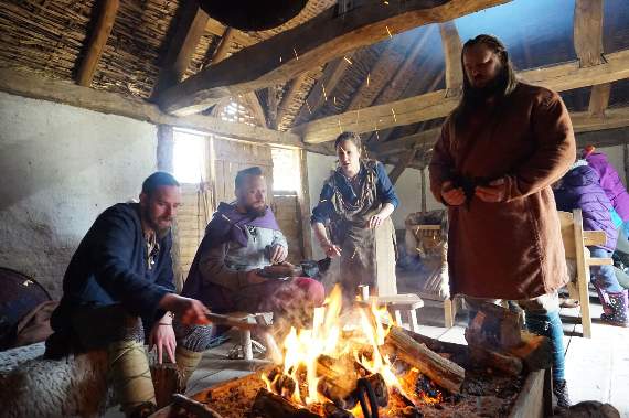 Saxon re-enactment group Herigas Hundas were Butser Ancient farm over easter, and will be at the Beltain festival