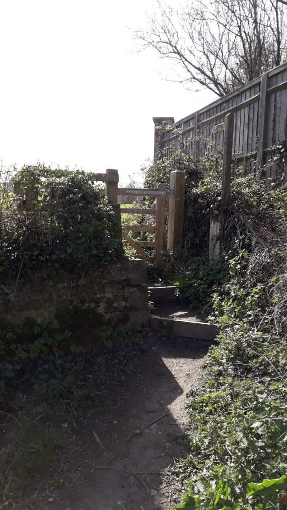 The stile at the start of the walk