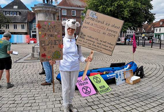 Activists took part in protests in The Square