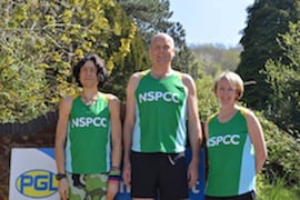 Patrick Teague, Richard Sanders, and Jill Cook at PGL Head Office
