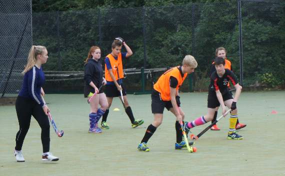 Trying hockey