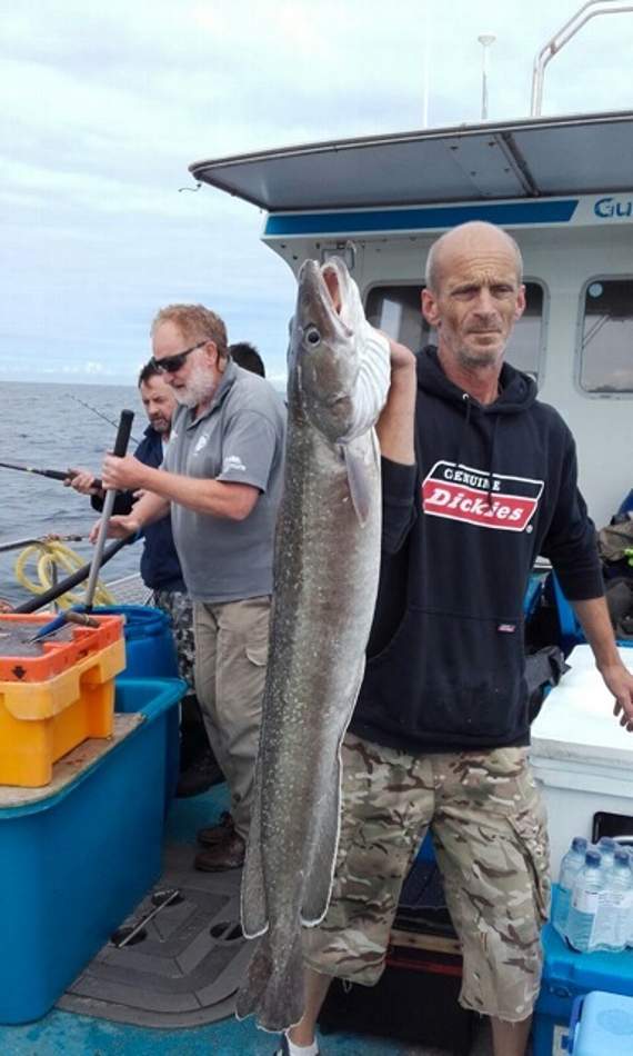 New member Terry with his 33lb conger Eel