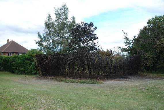 The aftermath of the blaze
