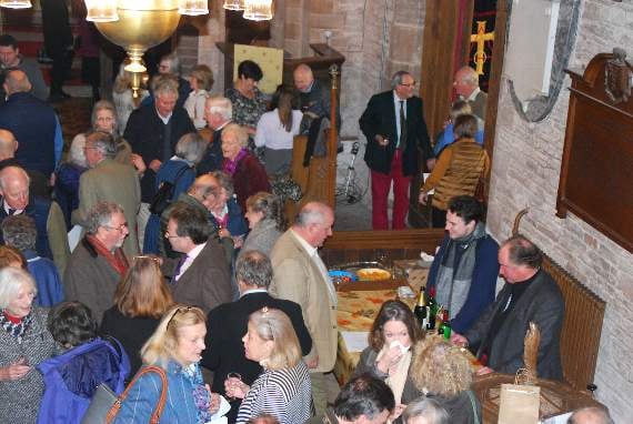 The audience at How Caple Church.
