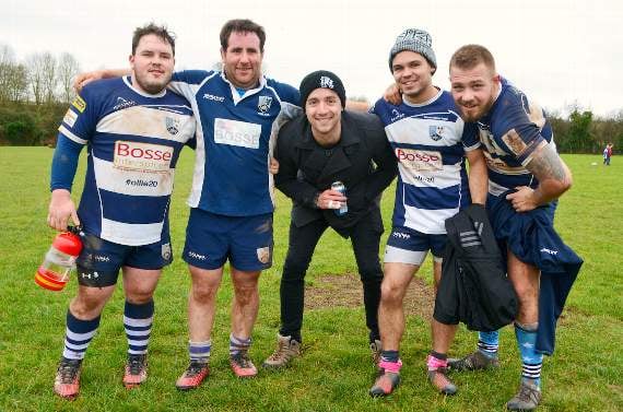 Ross players after the game.
