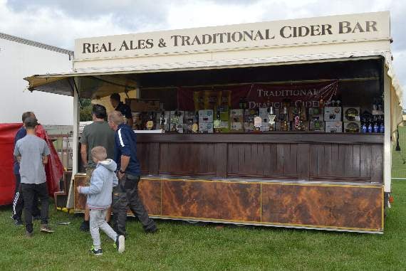 Stalls are setting up ready for the weekend.