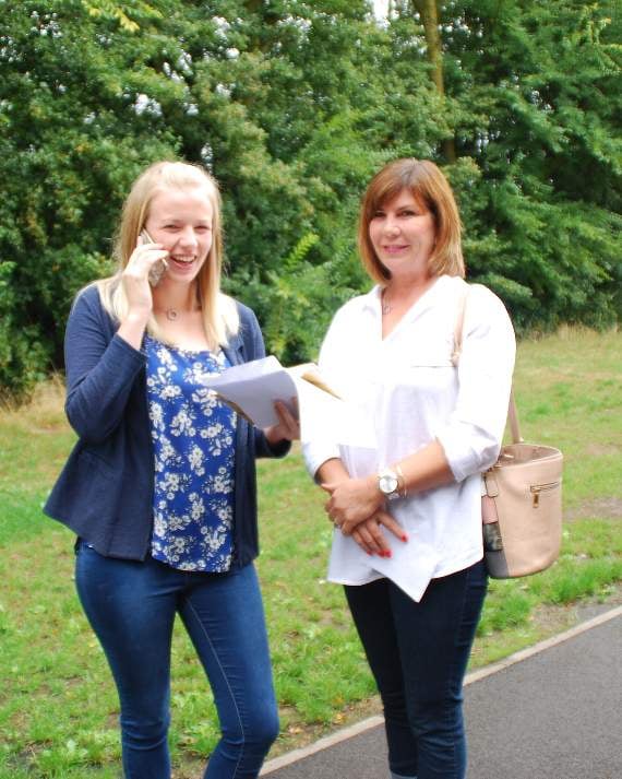 Parents and students were delighted at the results.