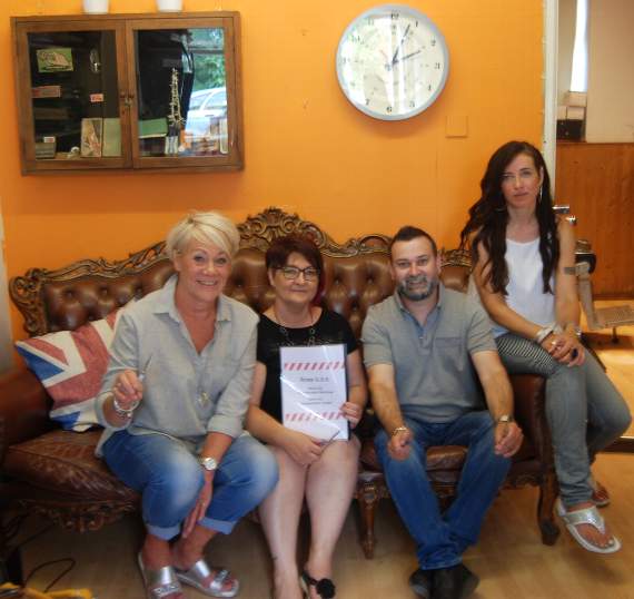 Mike Prince, Isobel Sampson, Sarah Greenwold and Clare Bevan discuss their opposition plans for a new barber shop.