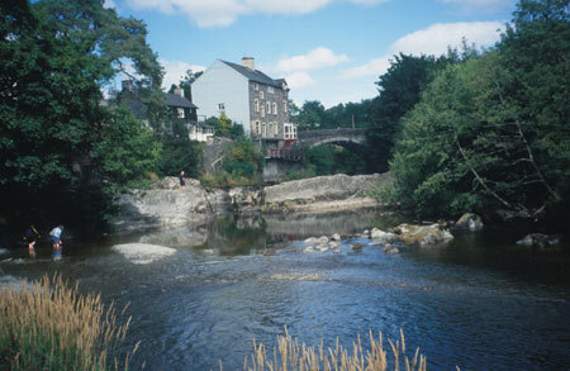 The River Wye at Rhayader via Powys County Council