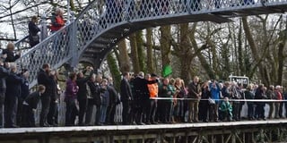 Opening ceremony for footbridge