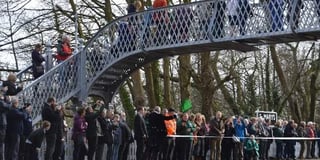 Opening ceremony for footbridge