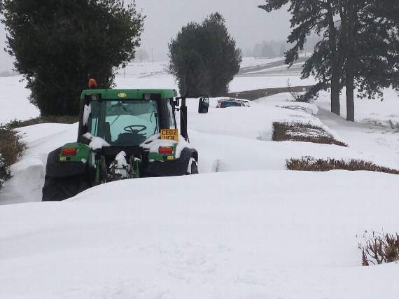 The Beast from the East hit Herefordshire. Pictured: Howle Hill