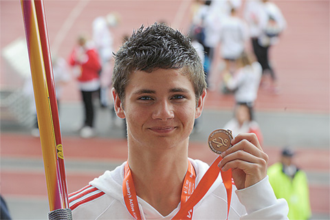 Ivybridge Community College youngster Bradley Green with his UK School Games bronze medal