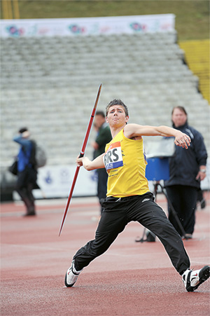 Bradley Green in action in Sheffield