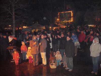Crowds in Royal Avenue Gardens