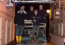 Lifeboat feature lights-up Salcombe