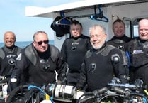 Dartmouth man dives on wreck of first British ship sunk in Great War