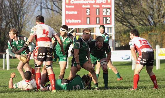 From left, Ivybridge's Ben Watts looks to distribute the ball, watched by Jordan Anderton, Ryan Dingle, James Tripcony and Billy Pinkus. Photo credit: Lisa Pinkus