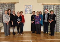 Halwell and Moreleigh WI unveil portrait of the Queen for her 90th birthday