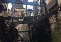Firefighters battle through the night as blaze guts house in peaceful moorland hamlet of Harford