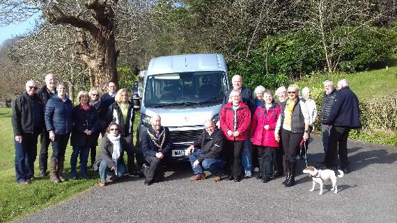 The brand new Salcombe Minibus arrived in the town in March