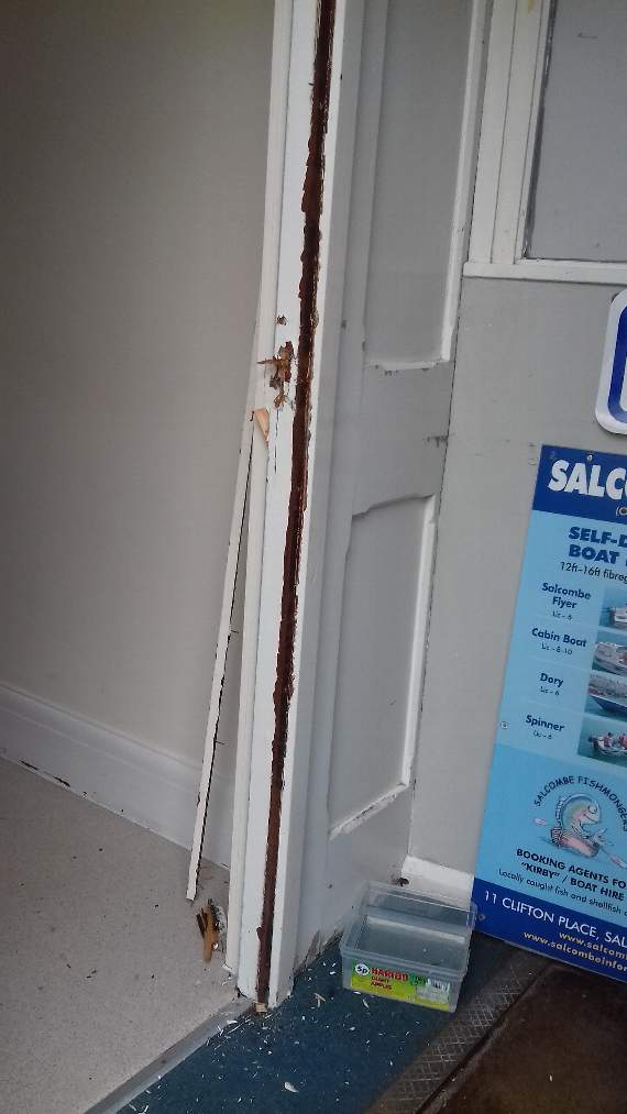 Damage to doors...