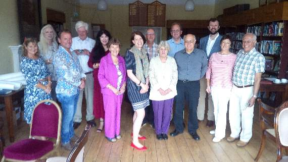 Murch relatives attend a family reunion at Cliff House, Salcombe