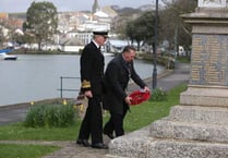 Commemoration of 35th anniversary of beginning of Falklands War held at War Memorial