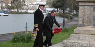 Commemoration of 35th anniversary of beginning of Falklands War held at War Memorial