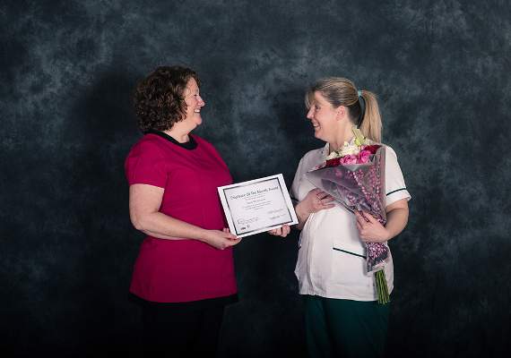 Employee of the month at the Care Company