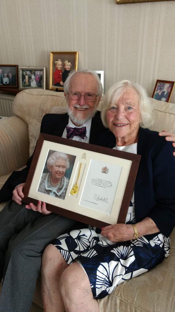 Couple receive congratulations from Queen (by Alan Millman)
