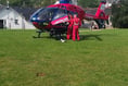 Air ambulance lands in Duncombe Park