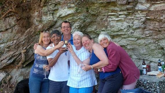 The winning team L-R: Anita Howard, Sunil Merotra, Steve Ainsworth, Liz Canham, and Alexa Paddock
