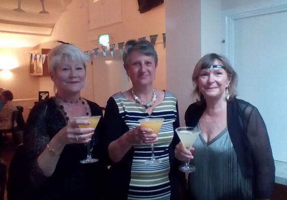 Members enjoying themselves at the 1920s themed Gin and Jazz Night
