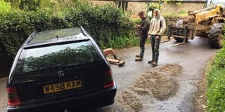 District councillor rescued by young farmers and a tractor