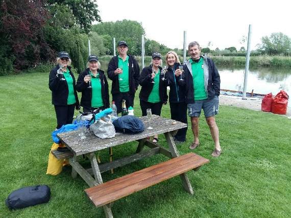 Members of Kingswear Rowing Club at Pershore